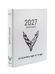 2027 CHEVROLET CAR CORVETTE PRINTED ORDER GUIDE